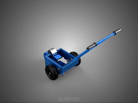 BALL PARK LINE WHEEL MARKING MACHINE TROLLEY CART PAINT PITCHES 3D Model