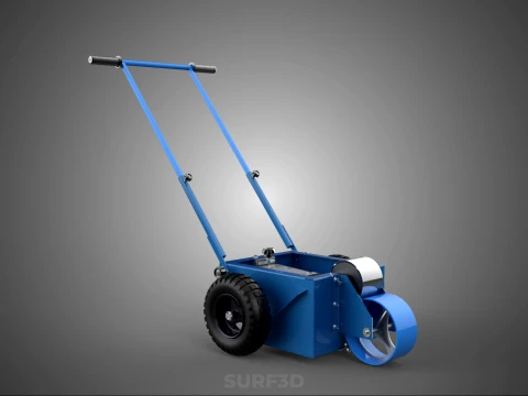 BALL PARK LINE WHEEL MARKING MACHINE TROLLEY CART PAINT PITCHES 3D Model