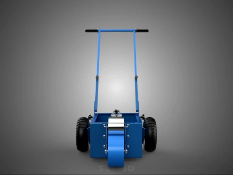 BALL PARK LINE WHEEL MARKING MACHINE TROLLEY CART PAINT PITCHES 3D Model