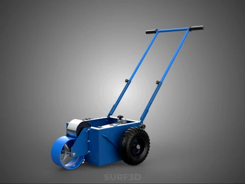 BALL PARK LINE WHEEL MARKING MACHINE TROLLEY CART PAINT PITCHES 3D Model