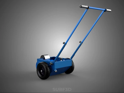BALL PARK LINE WHEEL MARKING MACHINE TROLLEY CART PAINT PITCHES 3D Model