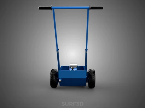 BALL PARK LINE WHEEL MARKING MACHINE TROLLEY CART PAINT PITCHES 3D Model