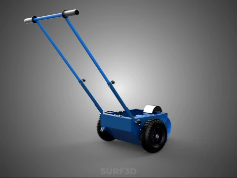 BALL PARK LINE WHEEL MARKING MACHINE TROLLEY CART PAINT PITCHES 3D Model
