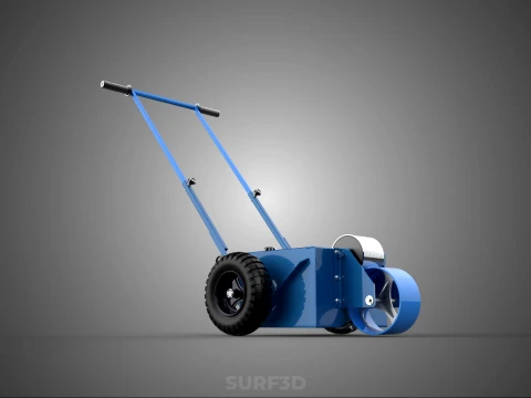 BALL PARK LINE WHEEL MARKING MACHINE TROLLEY CART PAINT PITCHES 3D Model