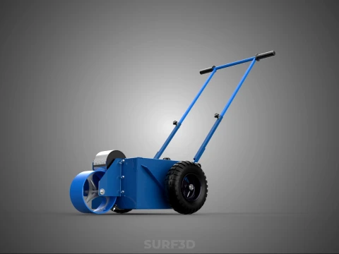 BALL PARK LINE WHEEL MARKING MACHINE TROLLEY CART PAINT PITCHES 3D Model