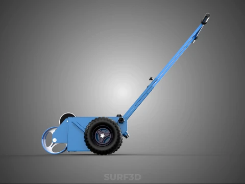 BALL PARK LINE WHEEL MARKING MACHINE TROLLEY CART PAINT PITCHES 3D Model