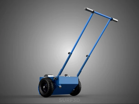 BALL PARK LINE WHEEL MARKING MACHINE TROLLEY CART PAINT PITCHES 3D Model