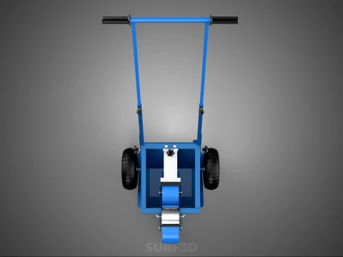 BALL PARK LINE WHEEL MARKING MACHINE TROLLEY CART PAINT PITCHES 3D Model