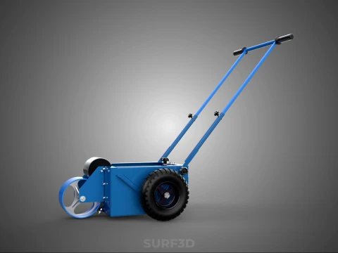 BALL PARK LINE WHEEL MARKING MACHINE TROLLEY CART PAINT PITCHES 3D Model