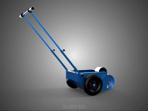 BALL PARK LINE WHEEL MARKING MACHINE TROLLEY CART PAINT PITCHES 3D Model