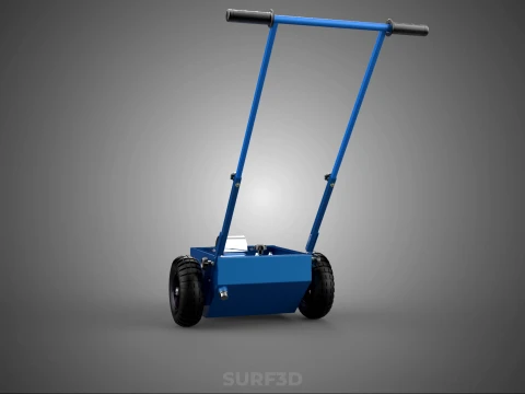 BALL PARK LINE WHEEL MARKING MACHINE TROLLEY CART PAINT PITCHES 3D Model