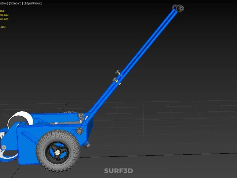 BALL PARK LINE WHEEL MARKING MACHINE TROLLEY CART PAINT PITCHES 3D Model