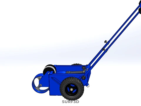BALL PARK LINE WHEEL MARKING MACHINE TROLLEY CART PAINT PITCHES 3D Model