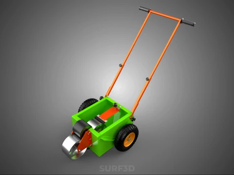 M&Aacute;QUINA MARCADORA DE PASSO DE LINHA DE TRANSFER&Ecirc;NCIA DE RODA DE CARRINHO MANUAL Modelo 3D