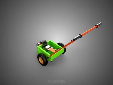 M&Aacute;QUINA MARCADORA DE PASSO DE LINHA DE TRANSFER&Ecirc;NCIA DE RODA DE CARRINHO MANUAL Modelo 3D