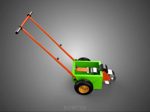 M&Aacute;QUINA MARCADORA DE PASSO DE LINHA DE TRANSFER&Ecirc;NCIA DE RODA DE CARRINHO MANUAL Modelo 3D