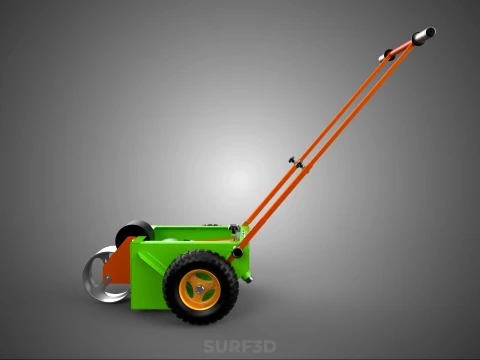 M&Aacute;QUINA MARCADORA DE PASSO DE LINHA DE TRANSFER&Ecirc;NCIA DE RODA DE CARRINHO MANUAL Modelo 3D
