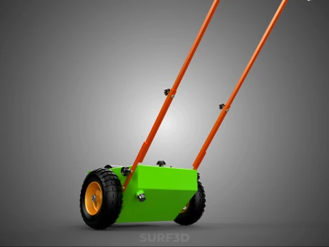 M&Aacute;QUINA MARCADORA DE PASSO DE LINHA DE TRANSFER&Ecirc;NCIA DE RODA DE CARRINHO MANUAL Modelo 3D