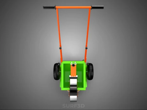 M&Aacute;QUINA MARCADORA DE PASSO DE LINHA DE TRANSFER&Ecirc;NCIA DE RODA DE CARRINHO MANUAL Modelo 3D