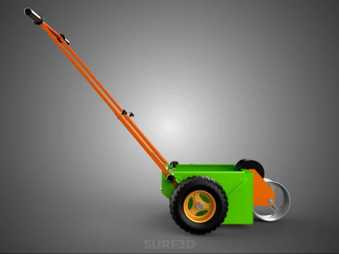 M&Aacute;QUINA MARCADORA DE PASSO DE LINHA DE TRANSFER&Ecirc;NCIA DE RODA DE CARRINHO MANUAL Modelo 3D