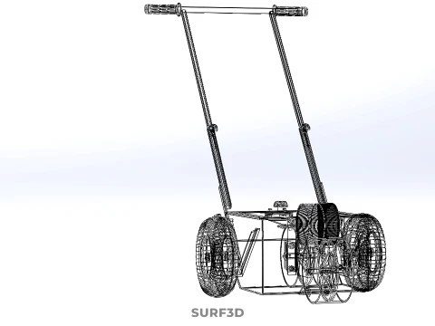 M&Aacute;QUINA MARCADORA DE PASSO DE LINHA DE TRANSFER&Ecirc;NCIA DE RODA DE CARRINHO MANUAL Modelo 3D