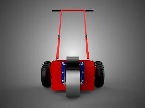 PROFESSIONAL TROLLEY FIELD MARKER TOOL WHEELS ROLLER LINER PITCH 3D Model