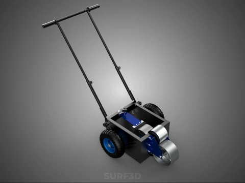 STANDARD CART TROLLEY FIELD MARKER WHEEL ROLL LINER PITCH PAINT 3D Model