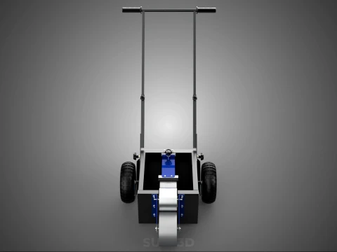 STANDARD CART TROLLEY FIELD MARKER WHEEL ROLL LINER PITCH PAINT 3D Model