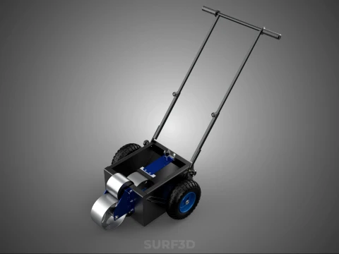 STANDARD CART TROLLEY FIELD MARKER WHEEL ROLL LINER PITCH PAINT 3D Model