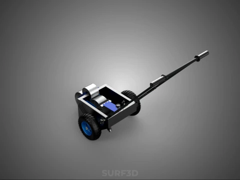 STANDARD CART TROLLEY FIELD MARKER WHEEL ROLL LINER PITCH PAINT 3D Model