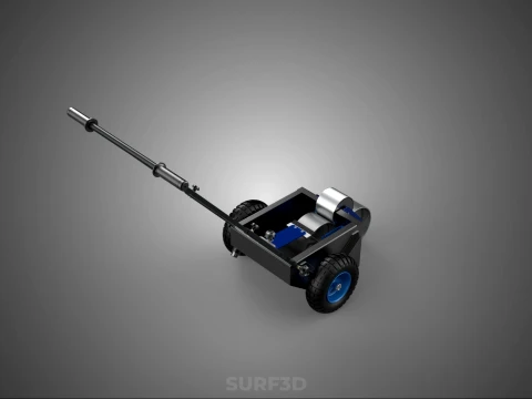 STANDARD CART TROLLEY FIELD MARKER WHEEL ROLL LINER PITCH PAINT 3D Model