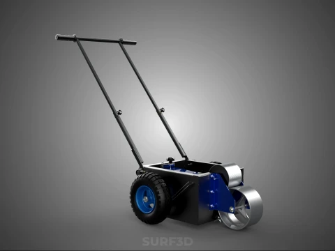 STANDARD CART TROLLEY FIELD MARKER WHEEL ROLL LINER PITCH PAINT 3D Model