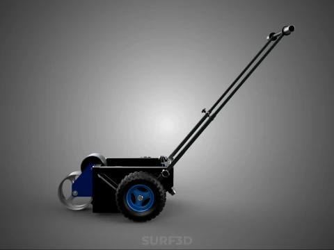 STANDARD CART TROLLEY FIELD MARKER WHEEL ROLL LINER PITCH PAINT 3D Model