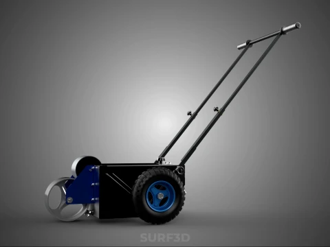 STANDARD CART TROLLEY FIELD MARKER WHEEL ROLL LINER PITCH PAINT 3D Model