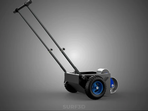 STANDARD CART TROLLEY FIELD MARKER WHEEL ROLL LINER PITCH PAINT 3D Model