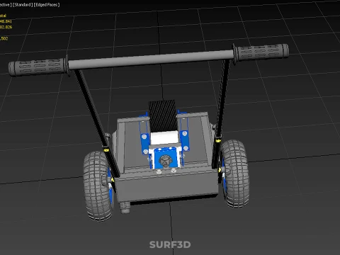 STANDARD CART TROLLEY FIELD MARKER WHEEL ROLL LINER PITCH PAINT 3D Model