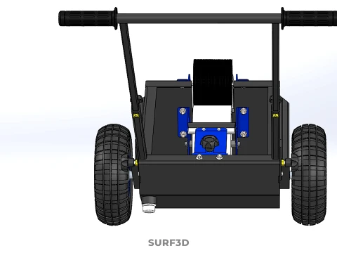 STANDARD CART TROLLEY FIELD MARKER WHEEL ROLL LINER PITCH PAINT 3D Model