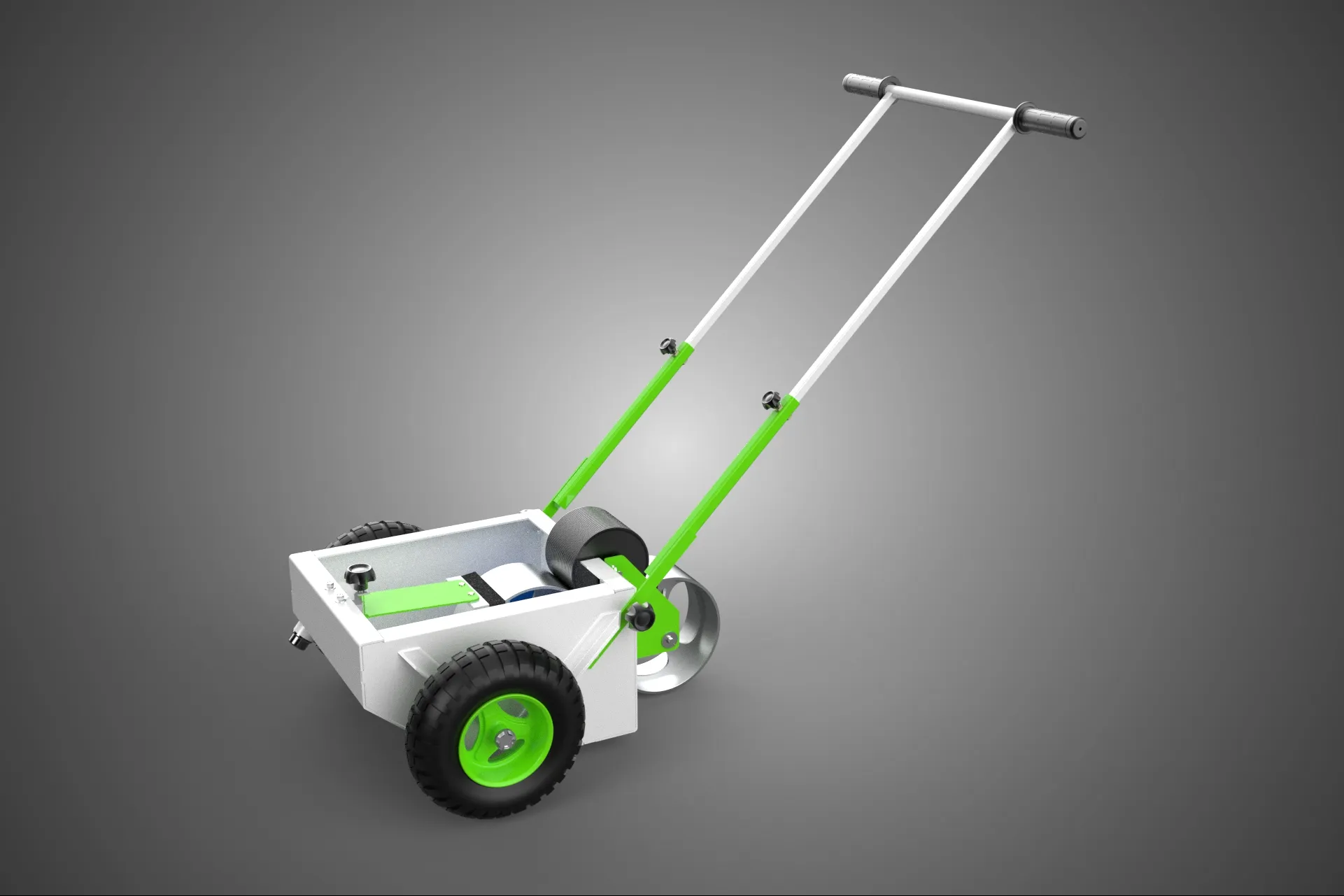 WHEEL ROLLER TRANSFER LINE PAINT PITCH MARKING MARK CART TROLLEY 3D Model .c4d .max .obj .3ds .fbx .stl .blend 