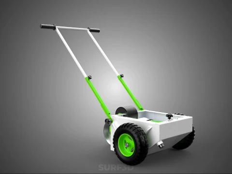 WHEEL ROLLER TRANSFER LINE PAINT PITCH MARKING MARK CART TROLLEY 3D Model
