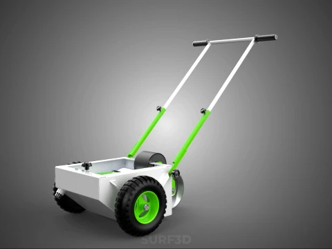 WHEEL ROLLER TRANSFER LINE PAINT PITCH MARKING MARK CART TROLLEY 3D Model