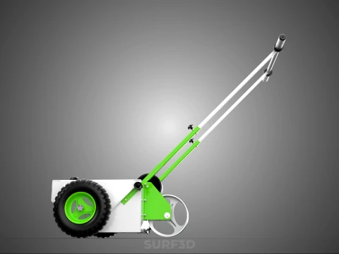 WHEEL ROLLER TRANSFER LINE PAINT PITCH MARKING MARK CART TROLLEY 3D Model