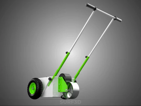 WHEEL ROLLER TRANSFER LINE PAINT PITCH MARKING MARK CART TROLLEY 3D Model
