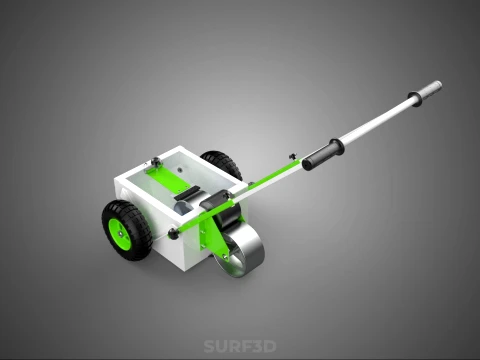 WHEEL ROLLER TRANSFER LINE PAINT PITCH MARKING MARK CART TROLLEY 3D Model