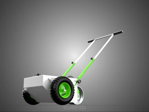 WHEEL ROLLER TRANSFER LINE PAINT PITCH MARKING MARK CART TROLLEY 3D Model