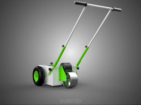 WHEEL ROLLER TRANSFER LINE PAINT PITCH MARKING MARK CART TROLLEY 3D Model