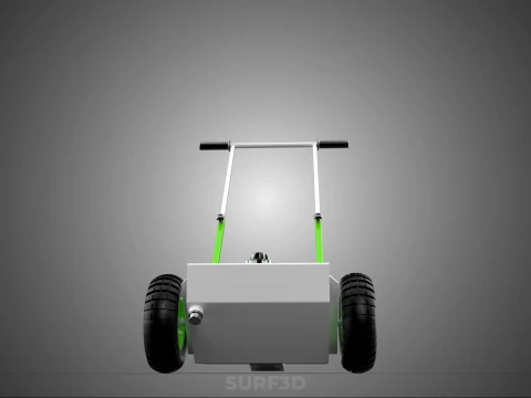 WHEEL ROLLER TRANSFER LINE PAINT PITCH MARKING MARK CART TROLLEY 3D Model