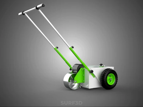 WHEEL ROLLER TRANSFER LINE PAINT PITCH MARKING MARK CART TROLLEY 3D Model