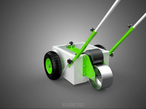 WHEEL ROLLER TRANSFER LINE PAINT PITCH MARKING MARK CART TROLLEY 3D Model