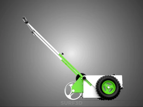 WHEEL ROLLER TRANSFER LINE PAINT PITCH MARKING MARK CART TROLLEY 3D Model