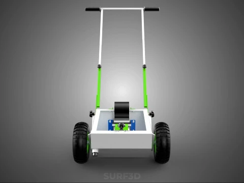 WHEEL ROLLER TRANSFER LINE PAINT PITCH MARKING MARK CART TROLLEY 3D Model